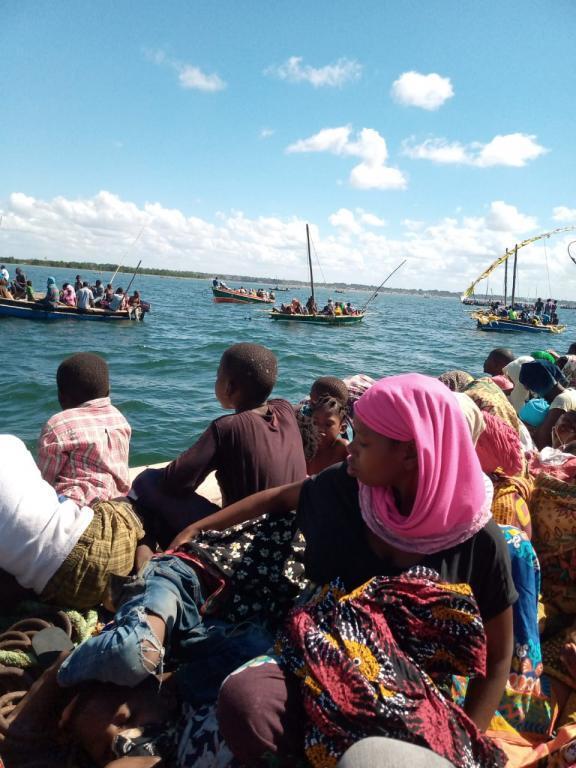 Das Drama der Flüchtlinge in Mosambik dauert an, sie sind auf der Flucht vor Terrorangriffen im Norden des Landes